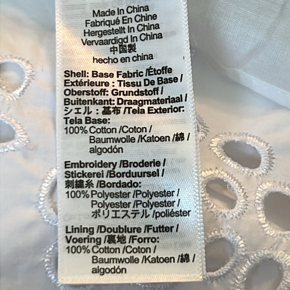 NWT Madewell Embroidered Tank Midi Dress White 6 - Picture 7 of 10